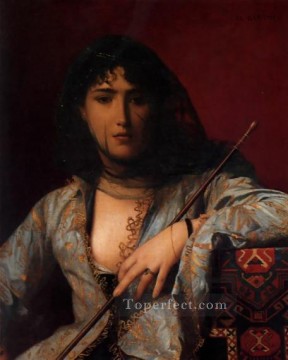 Velada Dama Circasiana Griego Árabe Orientalismo Jean Leon Gerome Pinturas al óleo